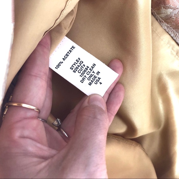 4 Anthropologie Molly New York Gold Leaf Dress - Picture 6 of 10